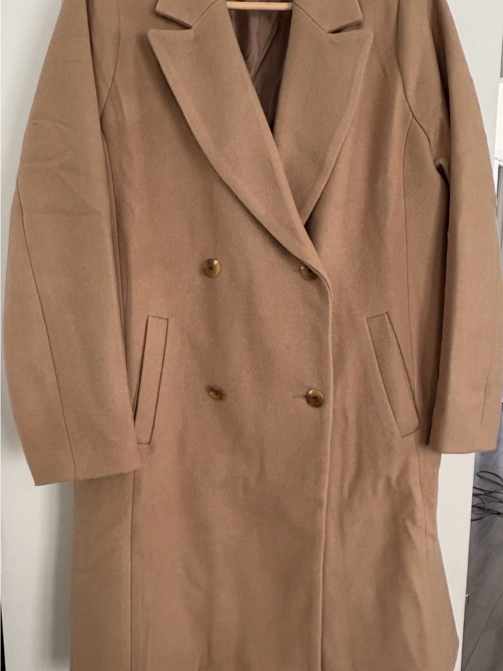 GAP Double-Breasted Camel Coat